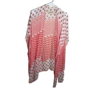 Loft Kimono Women's One Size Floral Open Sheer Coverup Cardigan Scarf